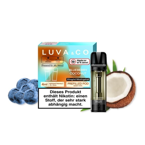 Lovesticks - Luva & Co Pods (2 Pods pro Packung) Blueberry Coconut