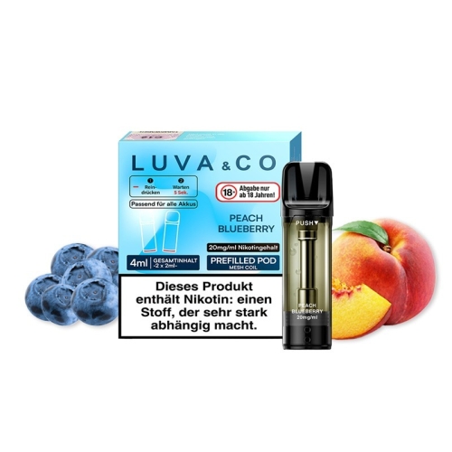 Lovesticks - Luva & Co Pods (2 Pods pro Packung) Peach Blueberry