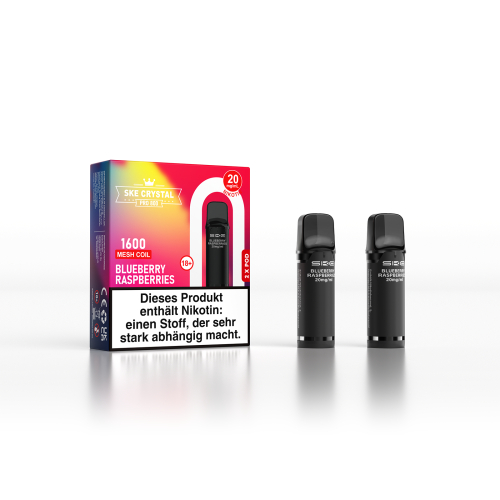 SKE Crystal 800 Pro Prefilled Pod Blueberry Raspberries 20mg/ml