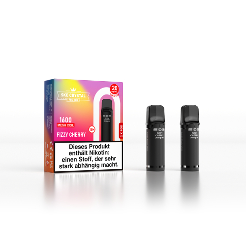 SKE Crystal 800 Pro Prefilled Pod Fizzy Cherry 20mg/ml