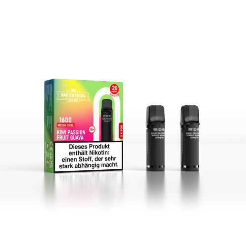 SKE Crystal 800 Pro Prefilled Pod Kiwi Passion Fruit Guava 20mg/ml