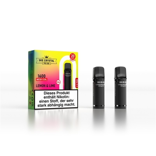 SKE Crystal 800 Pro Prefilled Pod Lemon & Lime 20mg/ml
