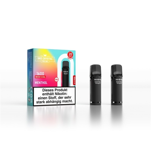 SKE Crystal 800 Pro Prefilled Pod Menthol 20mg/ml