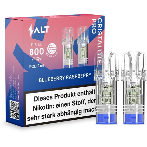 Salt Cristallite Pro Pod Blueberry Raspberry 20 mg/ml