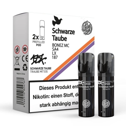 187 Strassenbande - Prefilled Pods 20mg 2 Stück Schwarze Taube