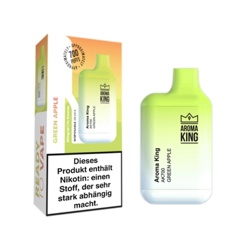 Aroma King Mini Einweg 700 Züge Green Apple 20 mg