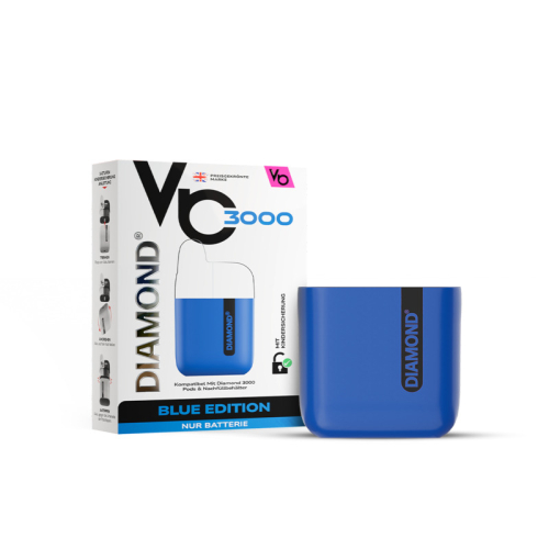 Vapes Bars Diamond 3000 - Akku 500mAh Blau