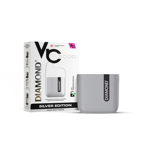 Vapes Bars Diamond 3000 - Akku 500mAh Silber