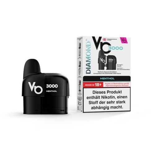 Vapes Bars Diamond 3000 Pods Menthol