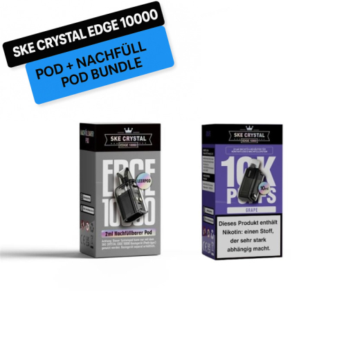 SKE Crystal Edge 10000 Pod + Nachfüll Pod Bundle