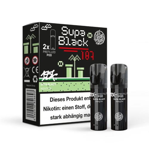 187 Strassenbande - Prefilled Pods 20mg 2 Stück Supa Black