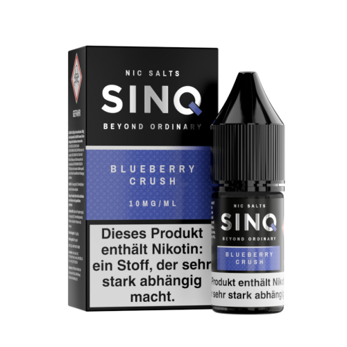 SinQ - Nikotinsalz Liquid Blueberry Crush 10 mg/ml