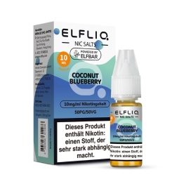 Elfliq - NicSalt Liquid Coconut Blueberry NEW 10 mg/ml
