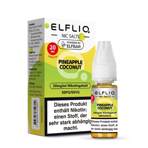 Elfliq - NicSalt Liquid Pineapple Coconut NEW 20 mg/ml