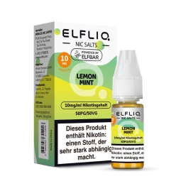 Elfliq - NicSalt Liquid Lemon Mint NEW 10 mg/ml