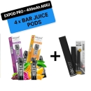 Expod Pro - 400mAh Akku + 4x Bar Juice Pods