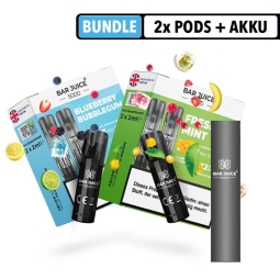 Bar Juice 5000 2x Pod Packs + Akku Gratis