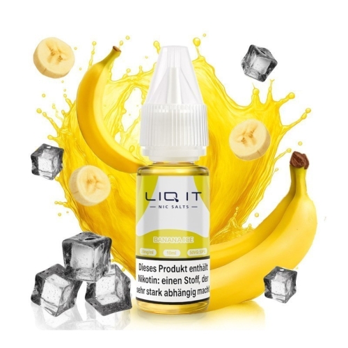 Lovesticks - Liq it NicSalt Liquids Banana Ice  0 mg/ml