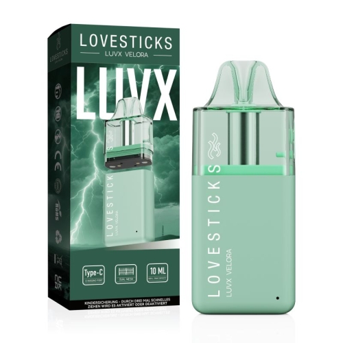 Lovesticks LUVX Velora - Refillable - Big Puff Grün