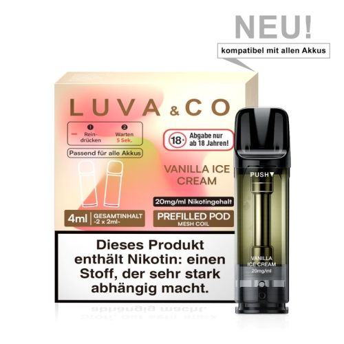Lovesticks - Luva & Co Pods (2 Pods pro Packung) Vanilla Ice Cream