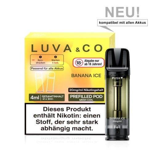 Lovesticks - Luva & Co Pods (2 Pods pro Packung) Banana Ice