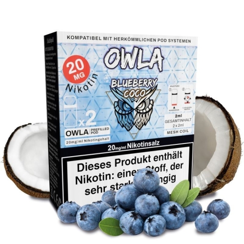OWLA Prefilled Pod - (2 St&uuml;ck) Blueberry Coco 10 mg/ml