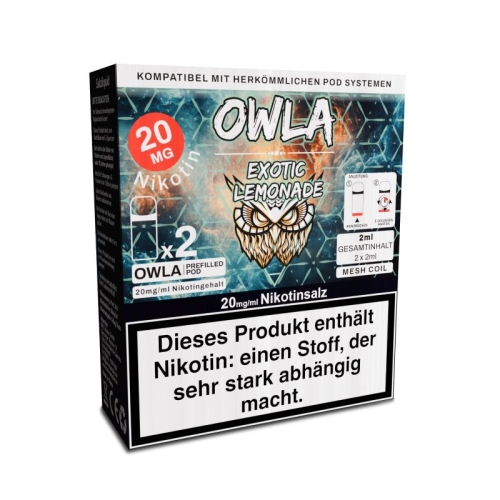 OWLA Prefilled Pod - (2 St&uuml;ck) Exotic Lemonade  10...