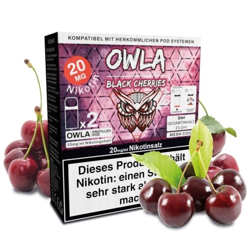 OWLA Prefilled Pod - (2 St&uuml;ck) Black Cherries 20 mg/ml
