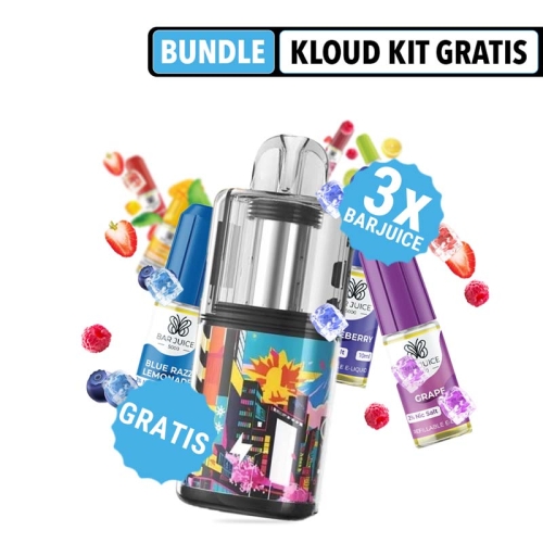 3x Bar Juice 5000 Liquid + GeekVape Kloud Pod Kit