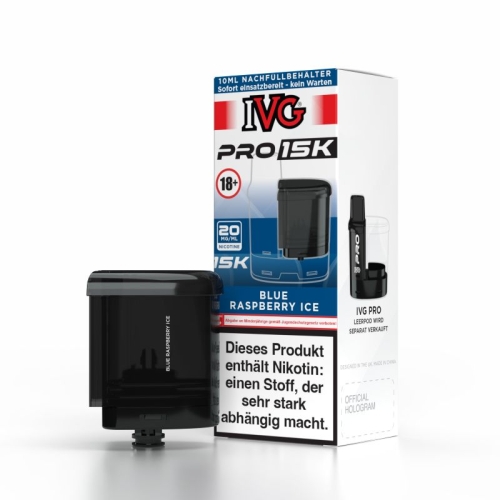 IVG Pro 15k Full Pod-Set 20mg Blue Rasberry Ice