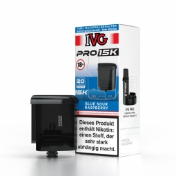 IVG Pro 15k Full Pod-Set 20mg Blue Sour Raspberry