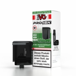 IVG Pro 15k Full Pod-Set 20mg Kiwi Passionfruit Guava