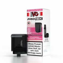 IVG Pro 15k Full Pod-Set 20mg Strawberry Raspberry Cherry