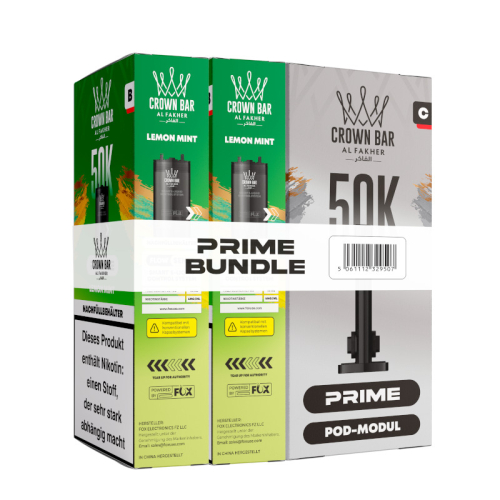 Al Fakher 50k Hypermax Prime 3 in 1 Pod Set Lemon Mint