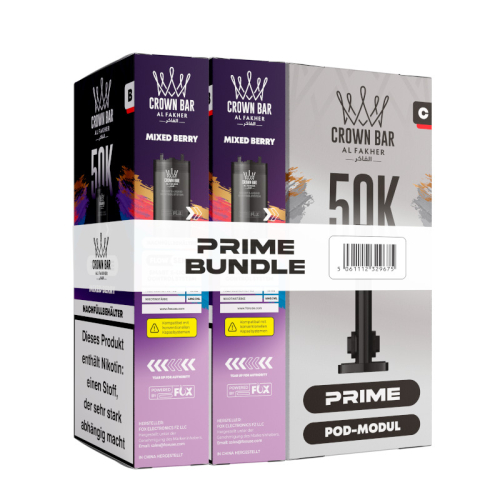 Al Fakher 50k Hypermax Prime 3 in 1 Pod Set Mixed Berry