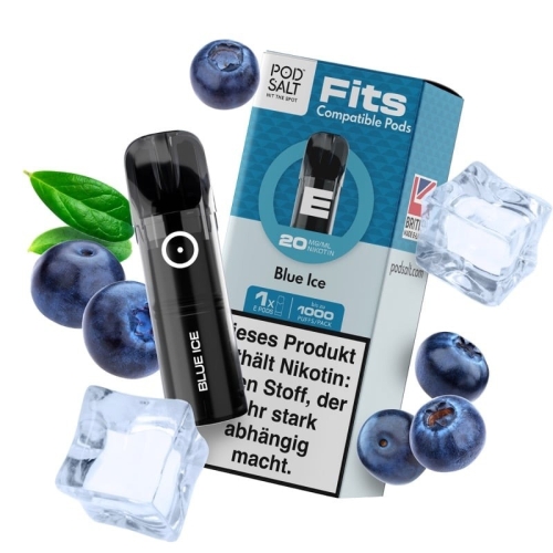 Pod Salt Fits Prefilled Pods 3er Pack Blue Ice 20 mg/ml