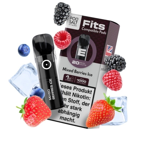Pod Salt Fits Prefilled Pods 3er Pack Mixed Berries Ice 20 mg/ml