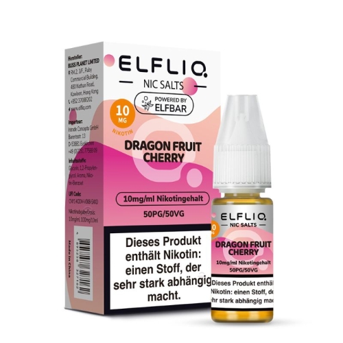 Elfliq - NicSalt Liquid Dragonfruit Cherry NEW 10 mg/ml