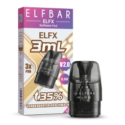 Elfbar - ELFX  V2.0 Ersatzpod 3 ml (3 Stück) **NEW**