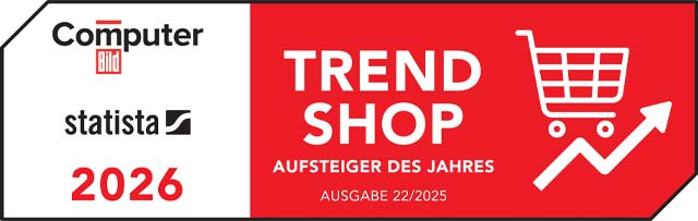 Wir wurden ausgezeichnet - als Trend Shop 2025/2026 - von der Computer Bild